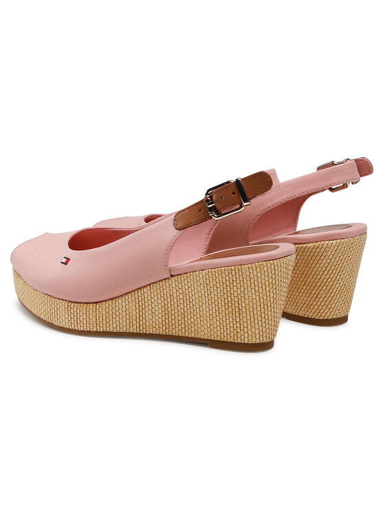 Tommy Hilfiger Espadrile Tommy Hilfiger Iconic Elba Sling Back Wedge FW0FW04788 Roz