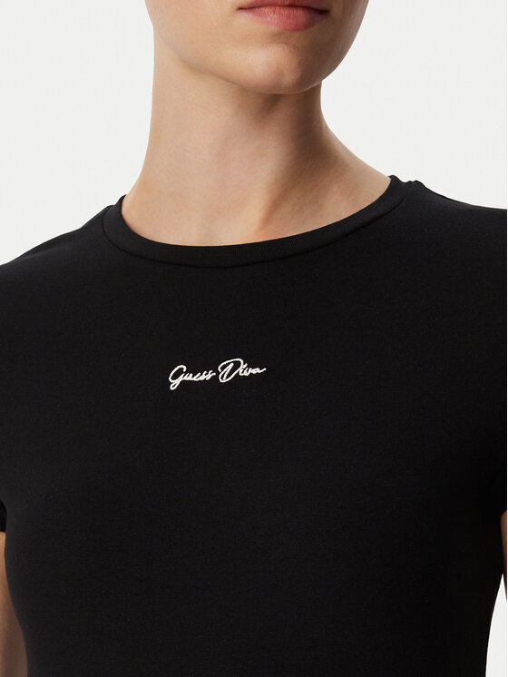 Guess Guess Футболка V6YI01 K4258 Чорний Slim Fit