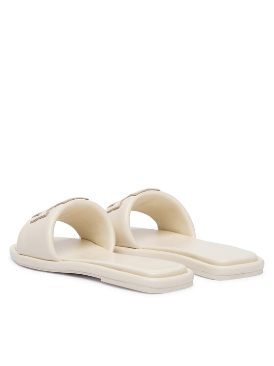Tory Burch Şlapi Tory Burch Double T Sport 79985 Crem