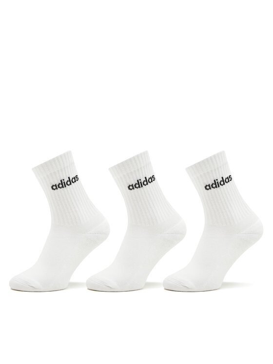 adidas Довгі шкарпетки adidas Linear Crew Cushioned Socks 3 Pairs HT3455 Білий