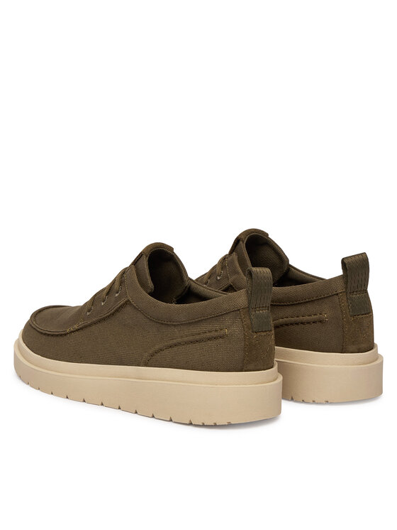 Clarks Туфлі Clarks Polden Moc 26186615 Хакі
