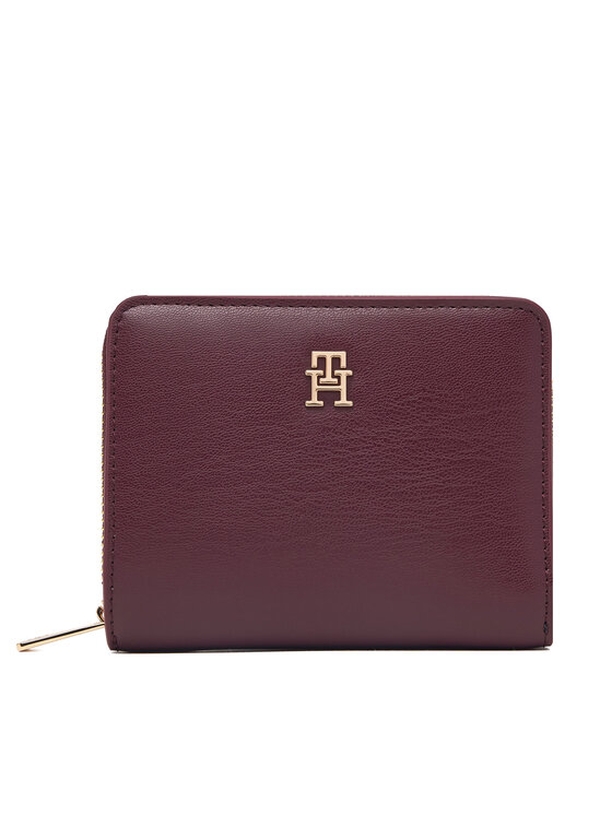 Tommy Hilfiger Portafoglio Tommy Hilfiger Th Icon Med Za Flap AW0AW17742 Bordeaux