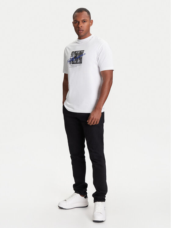 KARL LAGERFELD KARL LAGERFELD Camiseta 755143 553225 Blanco Regular Fit