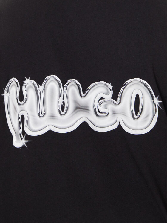 HUGO HUGO Camiseta Nyrotee 50549769 Negro Loose Fit