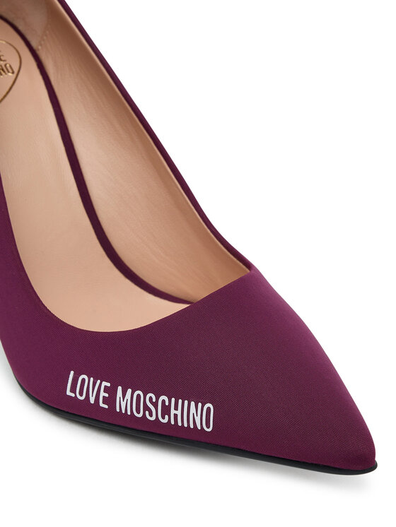 LOVE MOSCHINO Szpilki LOVE MOSCHINO JA10299G1NIM055641 Bordowy