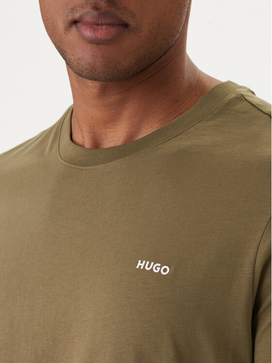 HUGO HUGO Camiseta Dero222 50466158 Caqui Regular Fit