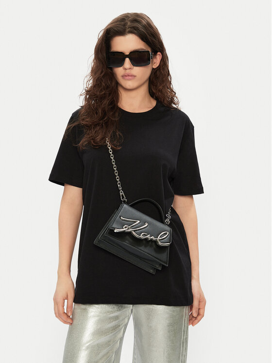 KARL LAGERFELD Kabelka KARL LAGERFELD A1W30038 Čierna