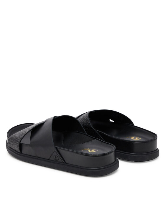 Clarks Šľapky Clarks Torford Cross 26181382 Čierna