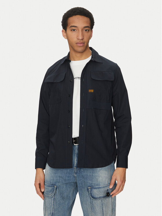 G-STAR G-Star Raw Πουκάμισο Cpo Utility D26470-C973 C742 Σκούρο μπλε Regular Fit