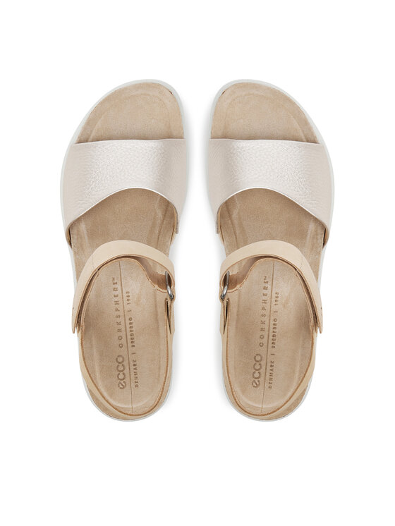ECCO Sandały ECCO Flowt Wedge 27231360704 Złoty