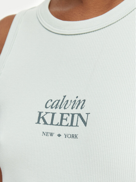 Calvin Klein Jeans Calvin Klein Jeans Top LV047F239G Verde claro Slim Fit