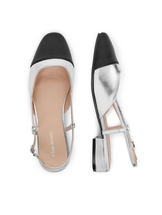 Clara Barson Балетки Clara Barson WS24040-04 Срібний