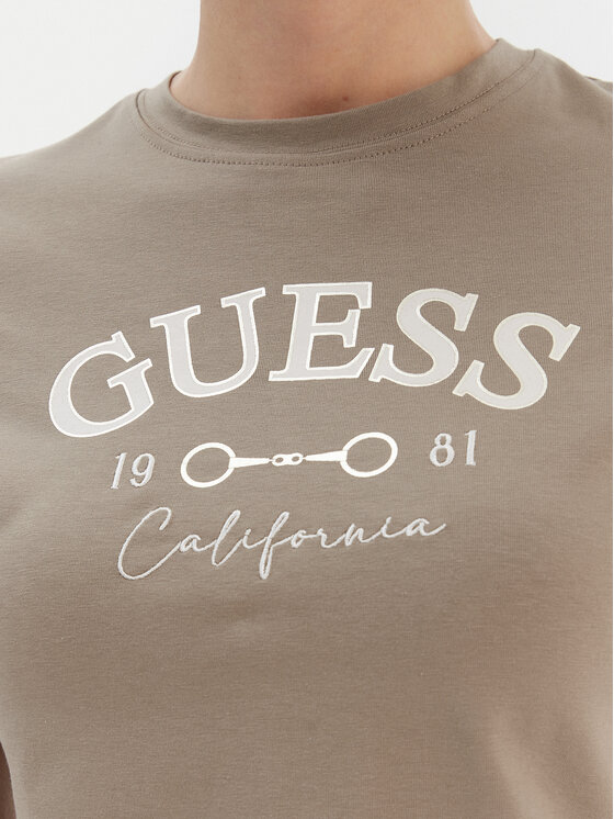 Guess Guess Camiseta V6RI02 J1314 Beis Regular Fit