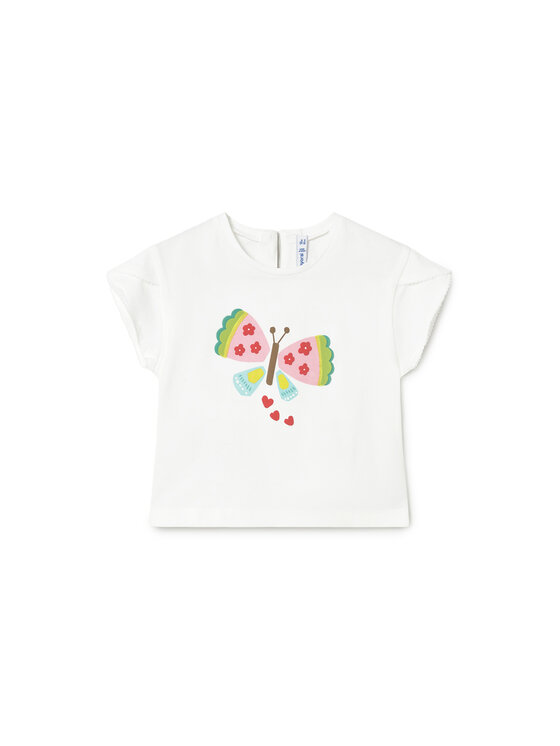 Mayoral Mayoral Camiseta 1087 Blanco Regular Fit