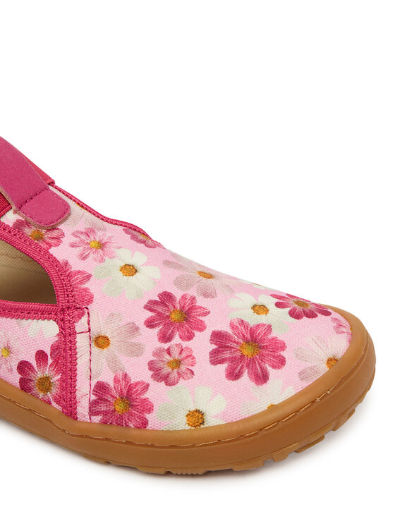 Froddo Тапочки Froddo Barefoot Canvas T-Bar G1700439-4 D Рожевий