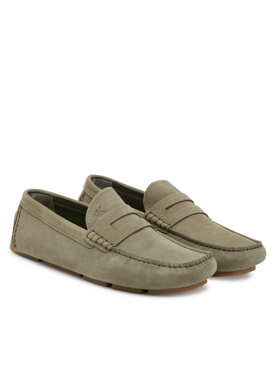 Calvin Klein Mokasini Calvin Klein Driver Penny Nu HM0HM01866 Zelena