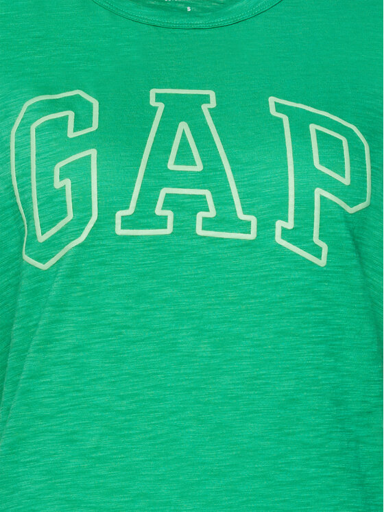 Gap Gap Camiseta 871344-04 Verde Regular Fit