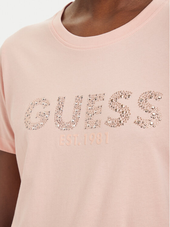 Guess Guess Футболка W6GI15 K3035 Кораловий Regular Fit