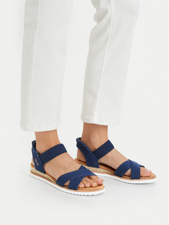 Skechers Sandały Skechers BOBS Desert Kiss - Golden Lily 114418/NVY Granatowy