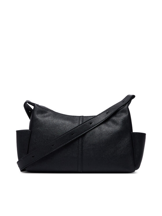 Calvin Klein Kabelka Calvin Klein Pockets Monologo Crossbody LV04F3687G Čierna