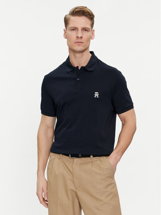 Tommy Hilfiger Tommy Hilfiger Polo Interlock MW0MW34783 Azul marino Regular Fit