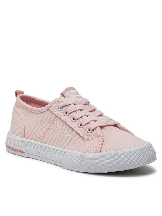 Pepe Jeans Tenis superge Pepe Jeans Brady Basic G PGS30604 Roza