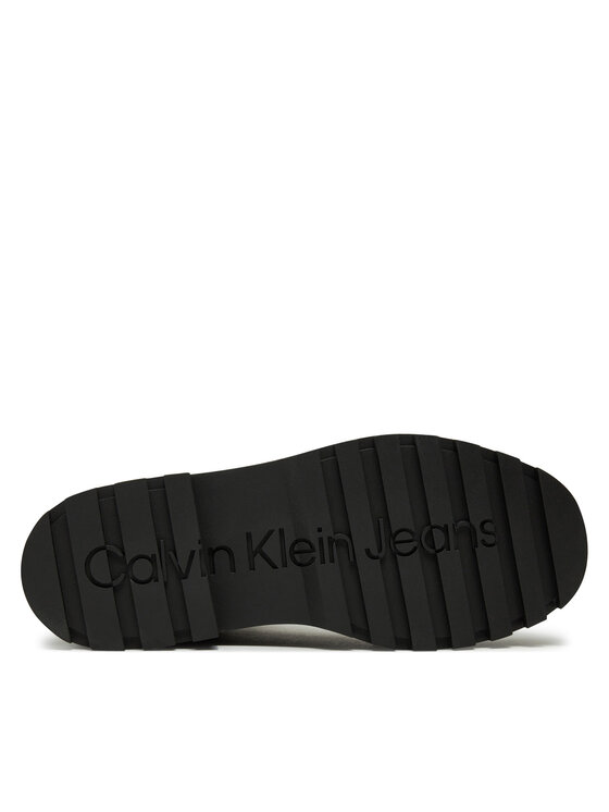 Calvin Klein Jeans Pohodni čevlji Calvin Klein Jeans Flatform Zip Laceup Mg S YW0YW01554 Rjava