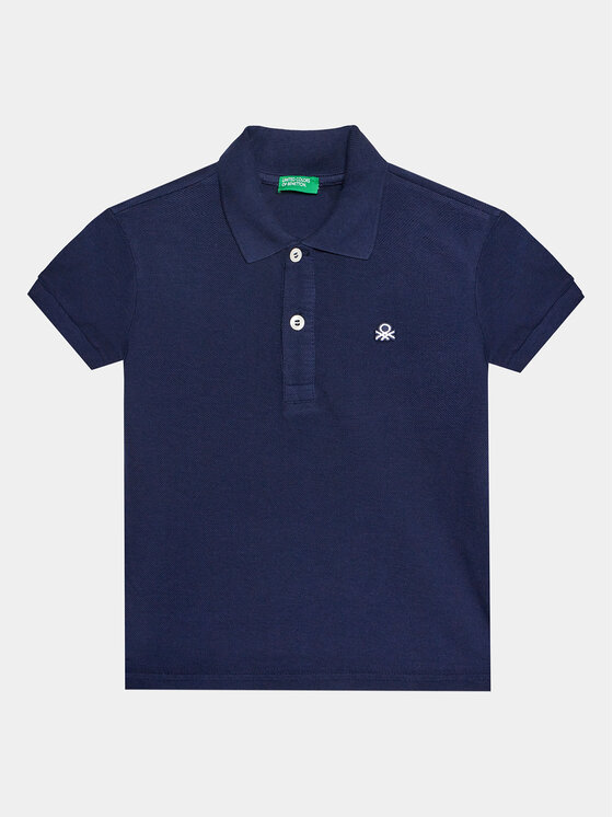 United Colors Of Benetton United Colors Of Benetton Polo marškinėliai 3089G3008 Tamsiai mėlyna Regular Fit