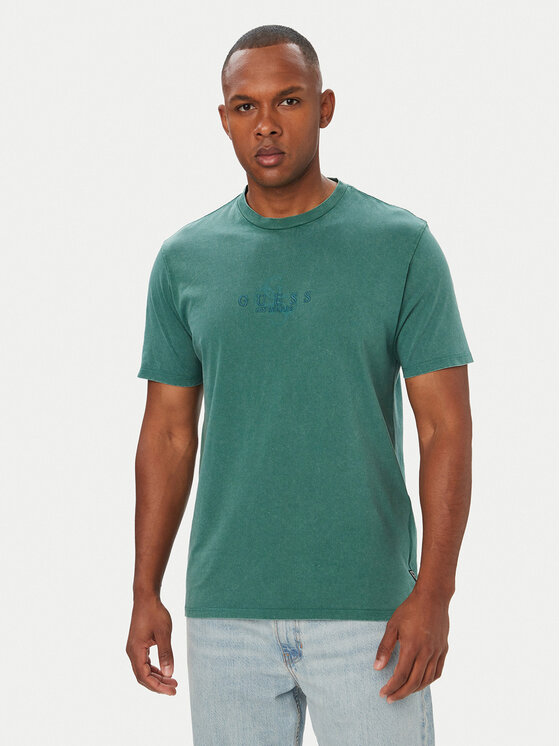 Guess Guess Футболка M6YI58 K4632 Зелений Regular Fit