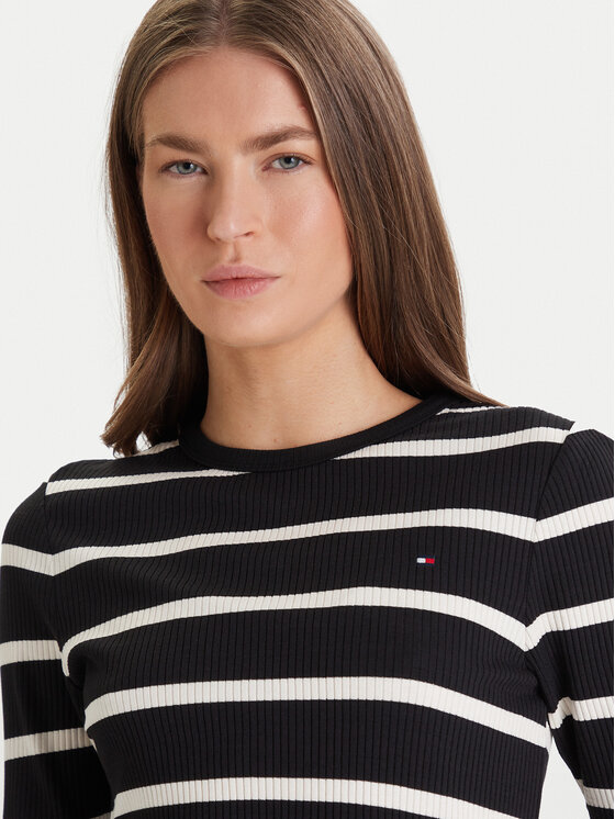Tommy Hilfiger Tommy Hilfiger Camiseta WW0WW47308 Negro Slim Fit