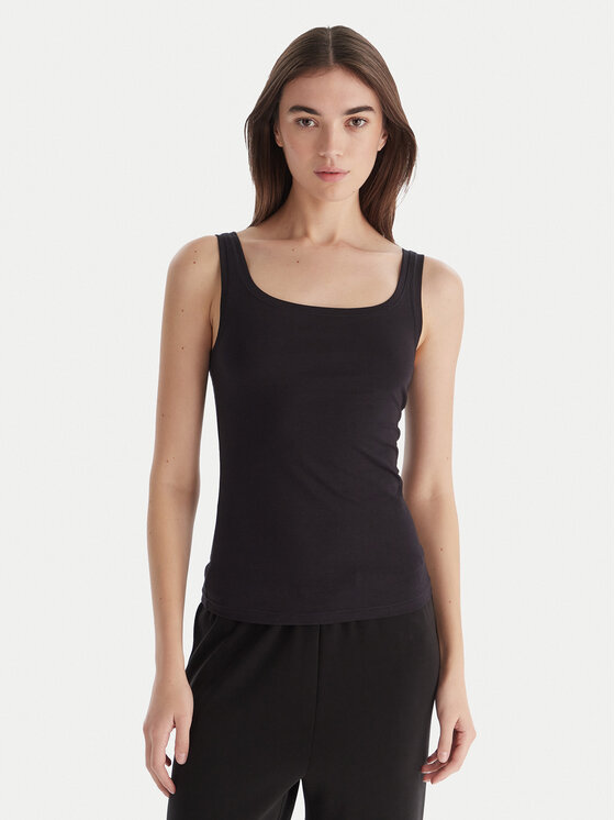 Hunkemöller Hunkemöller Top Singlet 302809 Negro Slim Fit