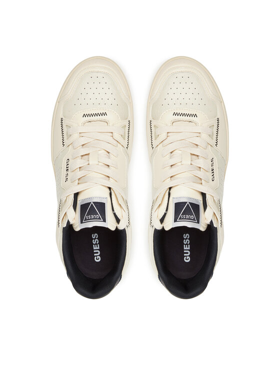 Guess Сникърси Guess FMTVIN-ELE12 Екрю