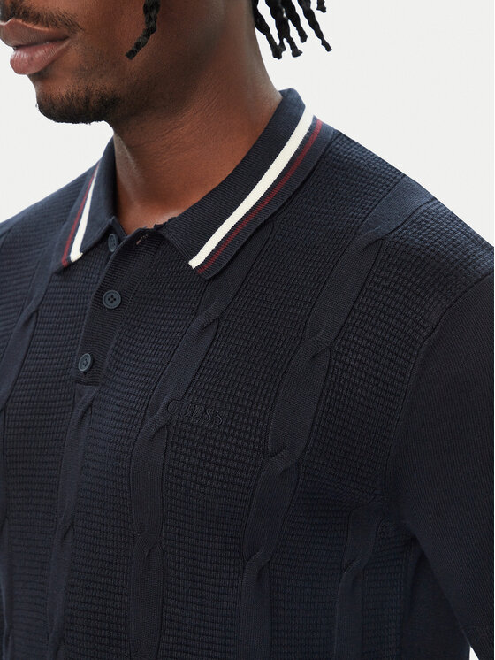 Guess Guess Polo Z6BR01 Z1609 Azul marino Regular Fit