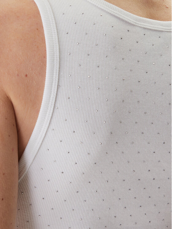 DKNY DKNY Top DJ6T1730 Blanco Slim Fit