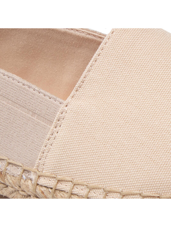 Calvin Klein Espadryle Calvin Klein Espadrille He-Canvas HW0HW00738 Beżowy