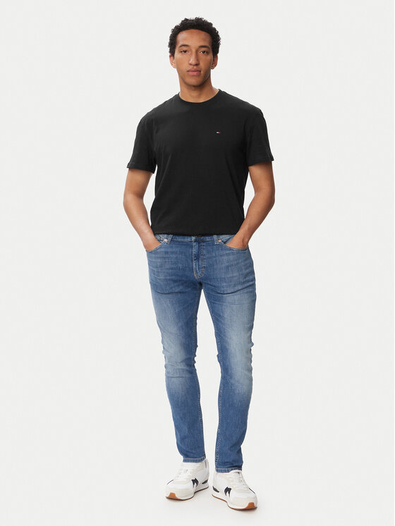 Tommy Jeans Tommy Jeans Majica Tjm Reg Sflag Ss Tee Ext DM0DM22504 Črna Regular Fit