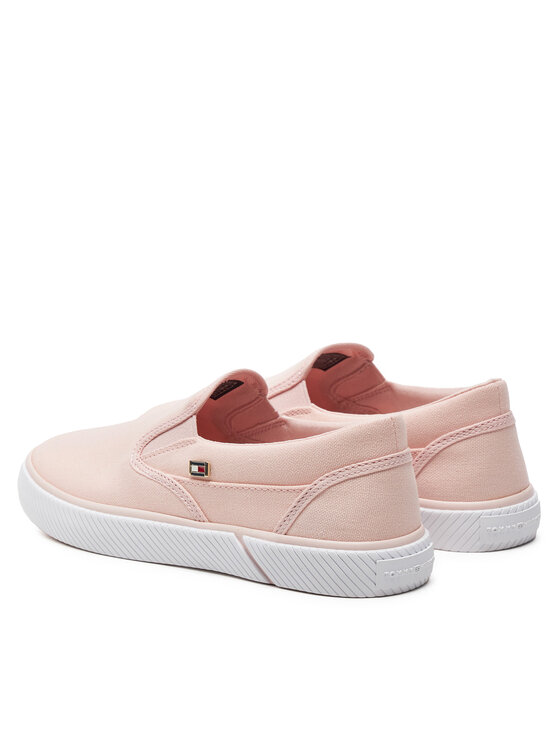 Tommy Hilfiger Tenisenes Tommy Hilfiger Vulc Canvas Slip-On Sneaker FW0FW08065 Rozā