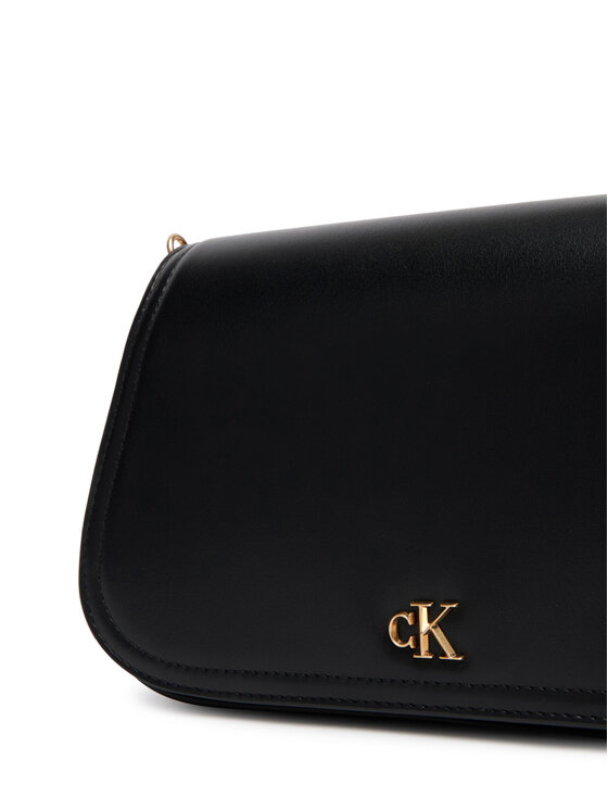 Calvin Klein Ročna torba Calvin Klein Ck Curved Wallet On Chain LV04F1153G Črna