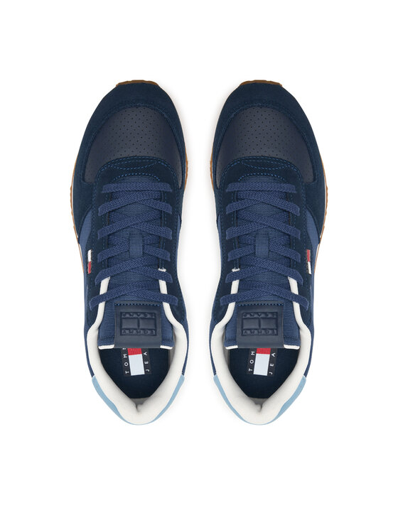 Tommy Jeans Laisvalaikio batai Tommy Jeans Tj Runner Flag Mix EM0EM01774 Tamsiai mėlyna