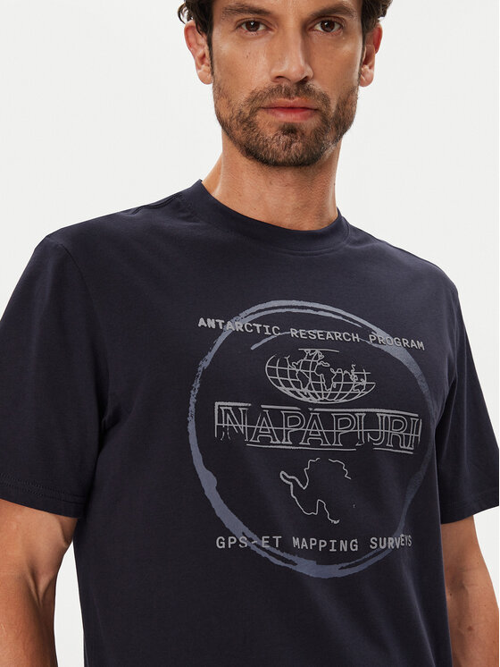 Napapijri Napapijri Camiseta S-Bald NP0A88SF Azul marino Regular Fit