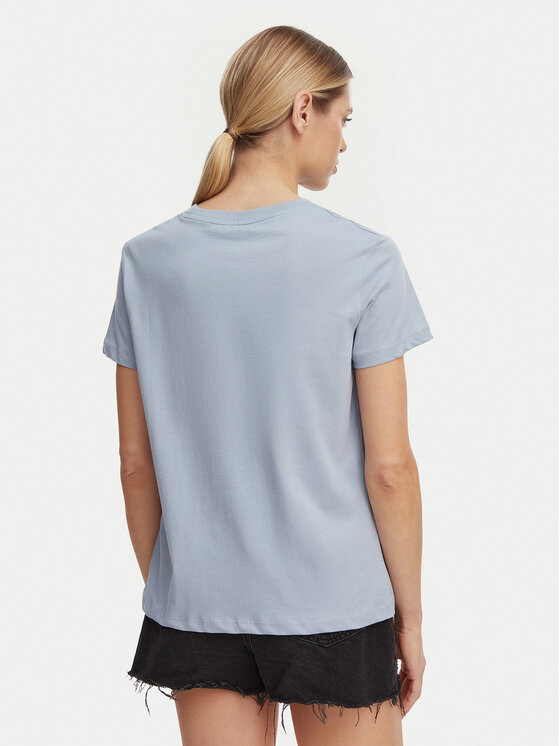 Roxy Roxy Marškinėliai Ocean Road Art ERJZT06015 Žydra Regular Fit