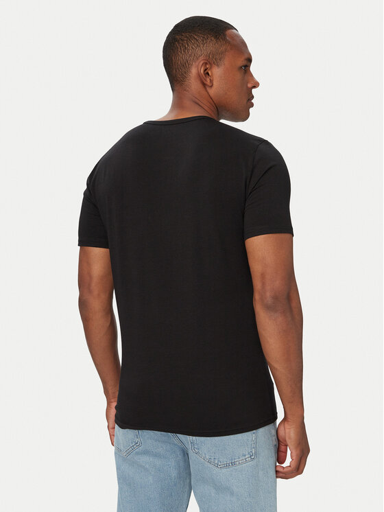 Tommy Hilfiger Tommy Hilfiger Conjunto de camisetas UM0UM03933 Negro Slim Fit