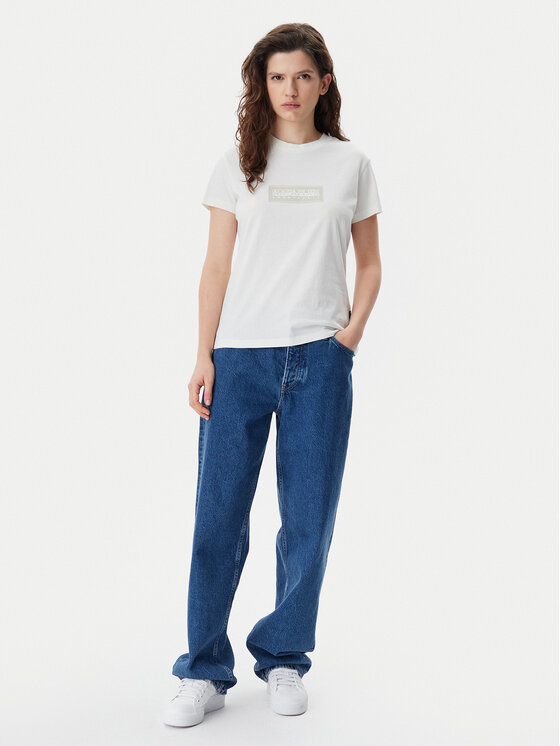 Napapijri Napapijri Футболка NP0A4IP1 Білий Regular Fit