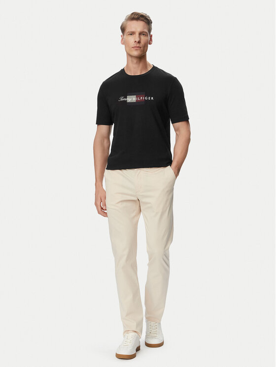 Tommy Hilfiger Tommy Hilfiger Camiseta MW0MW43226 Negro Regular Fit