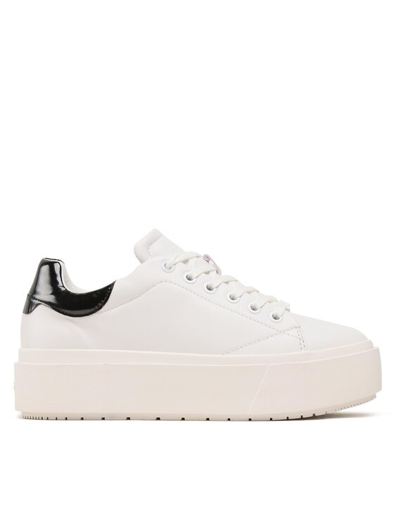 Calvin Klein Αθλητικά Calvin Klein Squared Flatform Cupsole Lace Up HW0HW01775 Λευκό