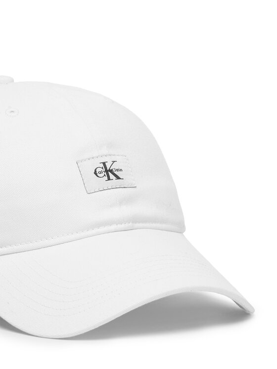 Calvin Klein Șapcă Calvin Klein Monologo Woven Patch Bb Cap LV04D5077G Alb
