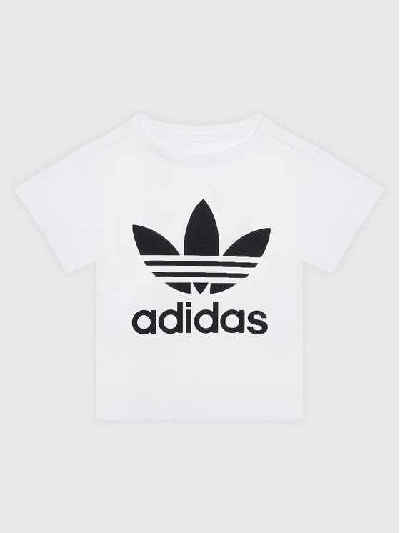 adidas adidas Футболка adicolor Trefoil H25246 Білий Regular Fit