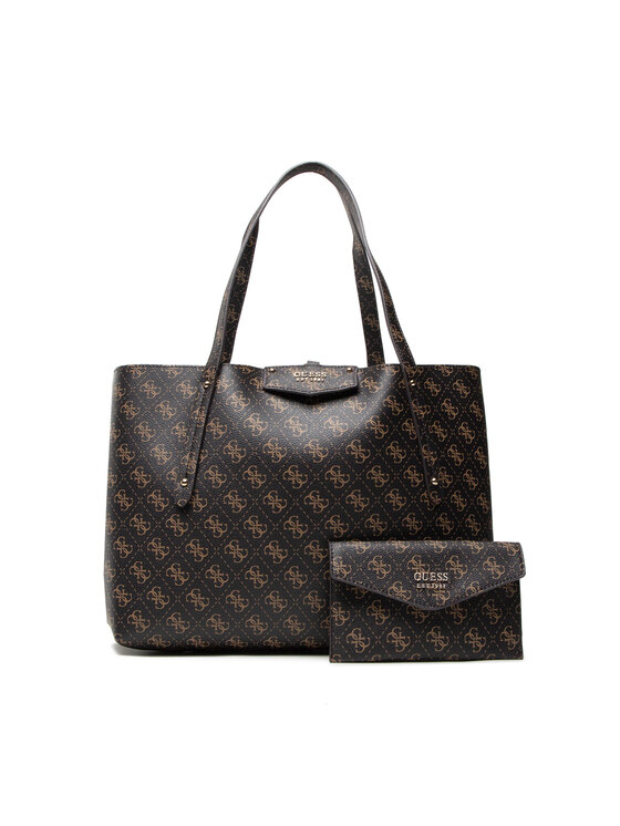 Guess Torebka Guess Eco Brenton Tote HWESG8 39023 Brązowy