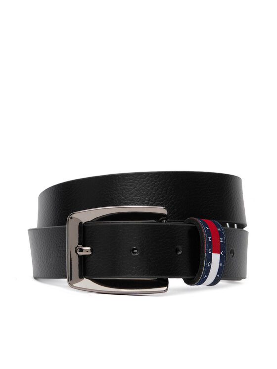 Tommy Jeans Pas Tommy Jeans Tjw Bold Flag 3.0 AW0AW18099 Črna