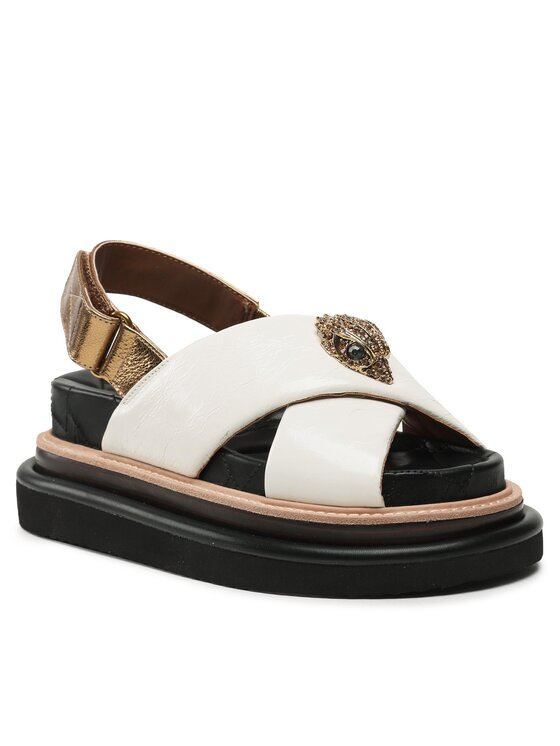 Sandale Kurt Geiger 225-Orson Cross Strap Sandal 9992241109 Écru